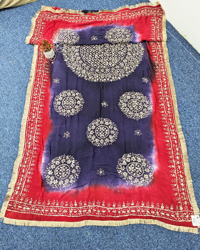 Silk with Handmade Sui Gotta Work Dupatta (Ready To Wear)