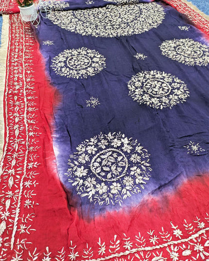 Silk with Handmade Sui Gotta Work Dupatta (Ready To Wear)