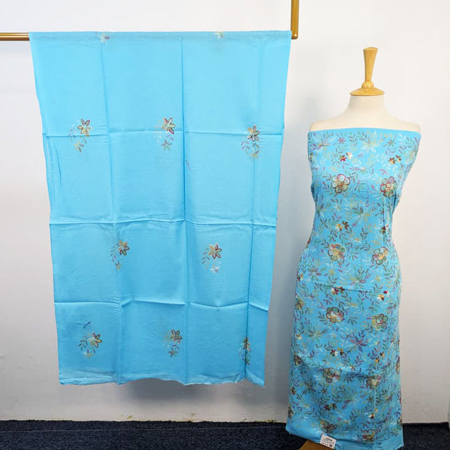 Lawn with Handmade Full Jaal Kacha Tanka Work 3Pc Unstitched