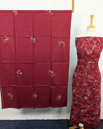 Fancy Lawn with Handmade Full Jaal Kacha Tanka Work 3Pc Unstitched