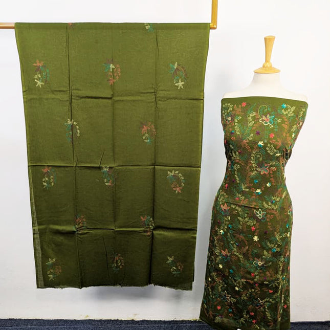 Fancy Lawn with Handmade Full Jaal Kacha Tanka Work 3Pc Unstitched