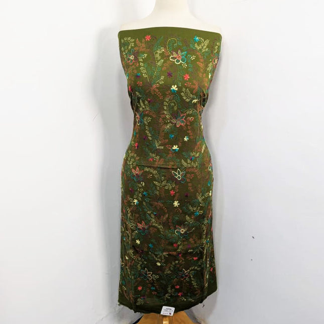 Fancy Lawn with Handmade Full Jaal Kacha Tanka Work 3Pc Unstitched