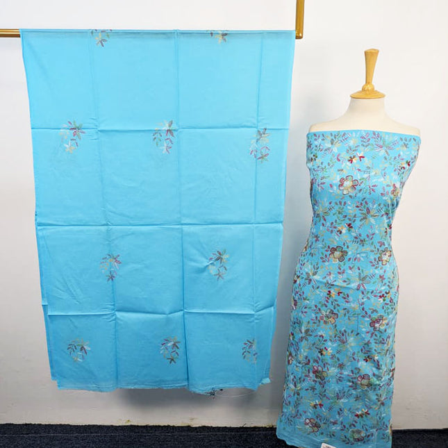 Lawn with Handmade Full Jaal Kacha Tanka Work 3Pc Unstitched