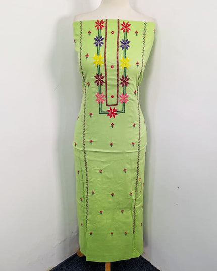 Handmade Gala Style Pakka Tanka + Mirror Work Lawn 3Pc Unstitched