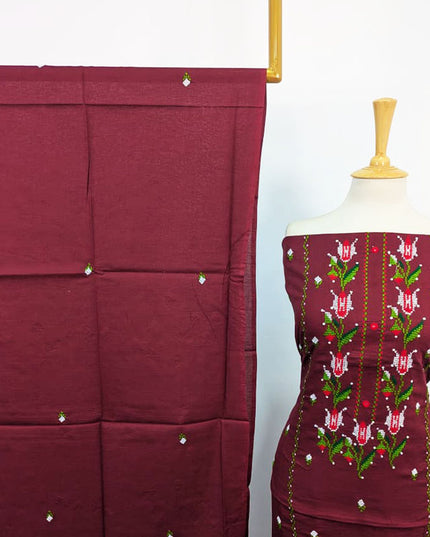 Fancy Lawn with Gala Style Pakka Tanka + Mirror Work 3Pc Unstitched