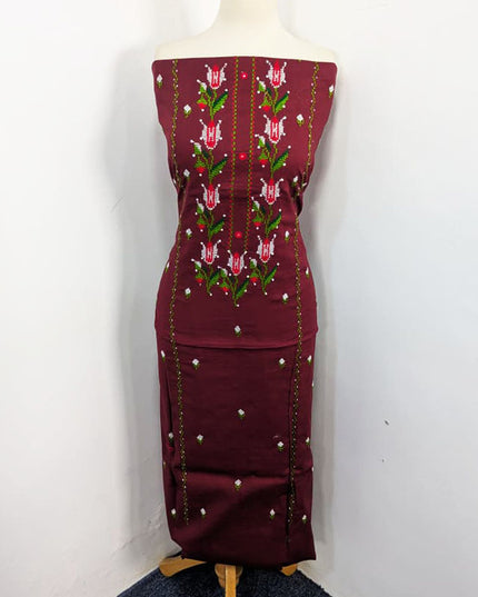 Fancy Lawn with Gala Style Pakka Tanka + Mirror Work 3Pc Unstitched