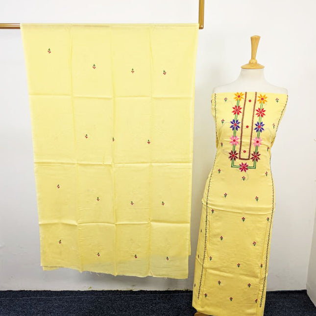 Handmade Gala Style Pakka Tanka + Mirror Work Lawn 3Pc Unstitched