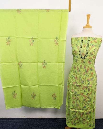 Fancy Lawn with Full Jaal Kacha Tanka + Mirror Work 3Pc Unstitched