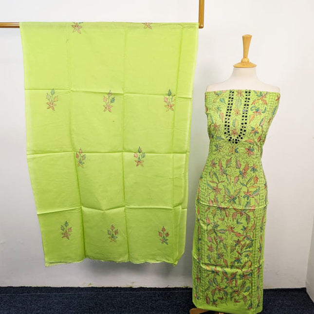 Fancy Lawn with Full Jaal Kacha Tanka + Mirror Work 3Pc Unstitched