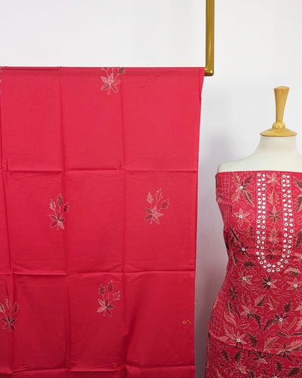 Fancy Lawn with Full Jaal Kacha Tanka + Mirror Work 3Pc Unstitched