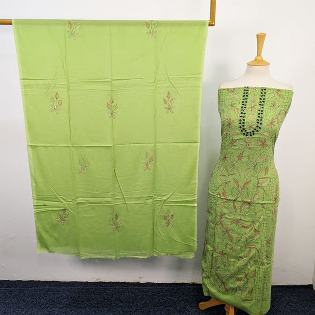 Fancy Lawn with Full Jaal Kacha Tanka + Mirror Work 3Pc Unstitched