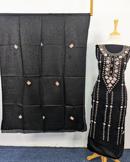 Lawn with Handmade Banarasi + Mirror Work 3Pc Unstitched