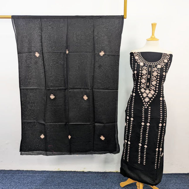 Lawn with Handmade Banarasi + Mirror Work 3Pc Unstitched