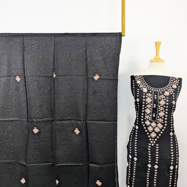 Lawn with Handmade Banarasi + Mirror Work 3Pc Unstitched