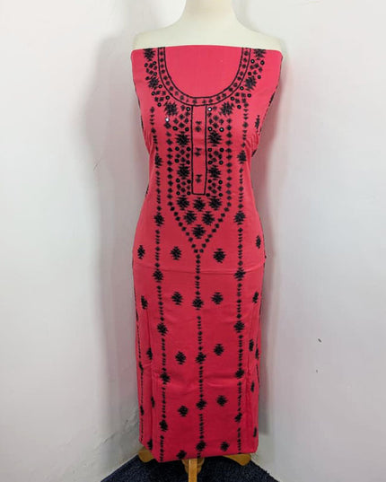 Fancy Handmade Banarasi + Mirror Work Lawn 3Pc Unstitched