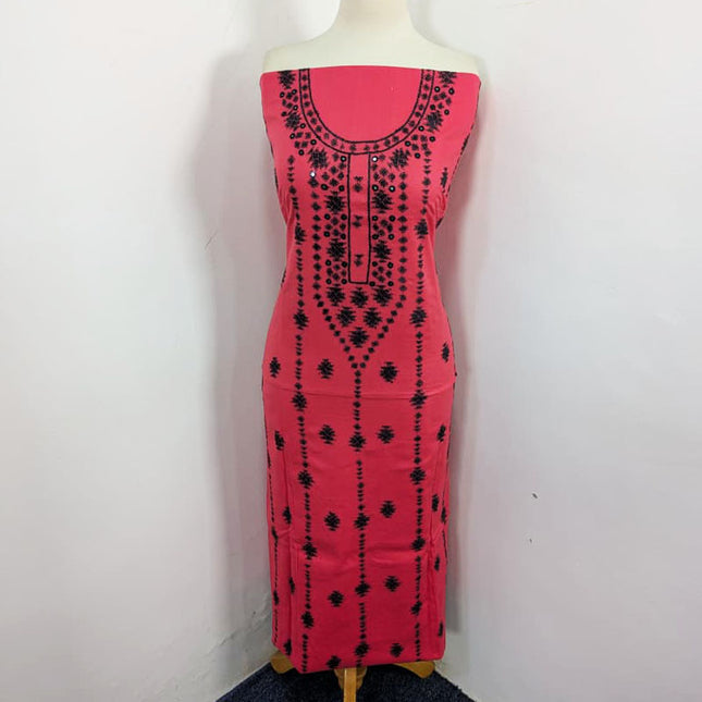 Fancy Handmade Banarasi + Mirror Work Lawn 3Pc Unstitched