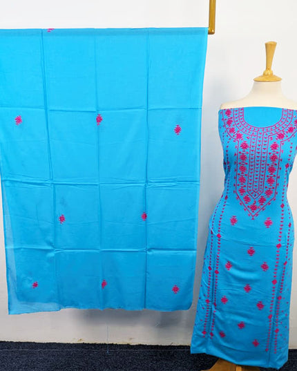 Lawn with Handmade Banarasi + Mirror Work 3Pc Unstitched