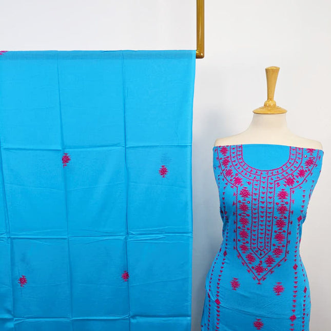 Lawn with Handmade Banarasi + Mirror Work 3Pc Unstitched