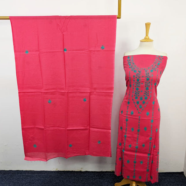 Fancy Handmade Banarasi + Mirror Work Lawn 3Pc Unstitched