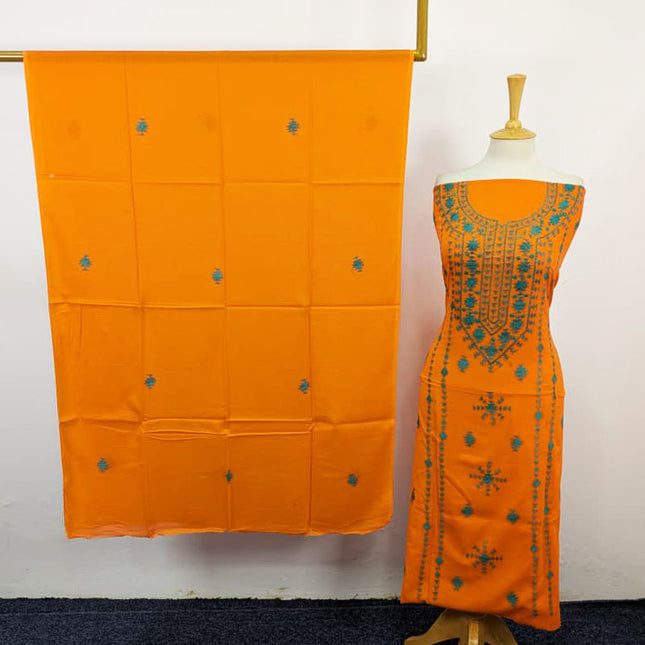 Handmade Banarasi + Mirror Work Shirt Dupatta Lawn 3Pc Unstitched
