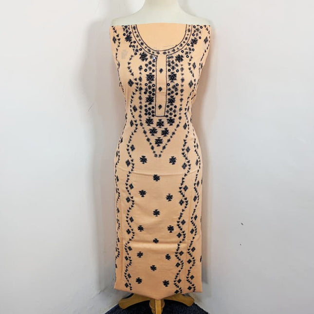 Fancy Handmade Banarasi + Mirror Work Lawn 3Pc Unstitched