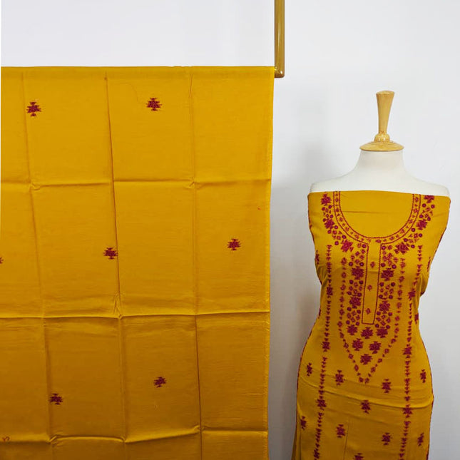 Fancy Handmade Banarasi + Mirror Work Lawn 3Pc Unstitched