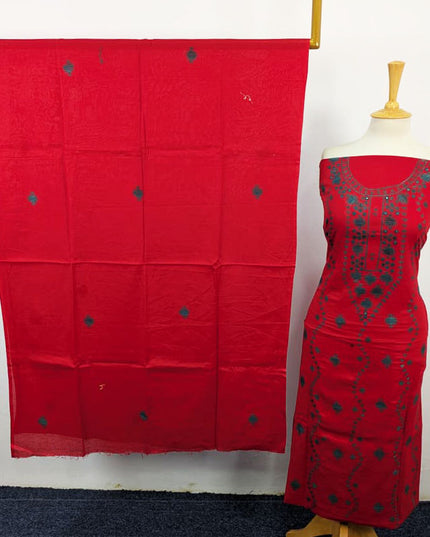 Lawn with Handmade Banarasi + Mirror Work 3Pc Unstitched