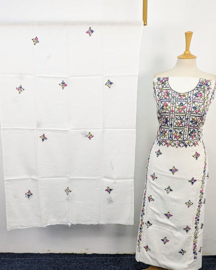 Lawn with Handmade Balochi Tanka + Mirror Work 3Pc Unstitched