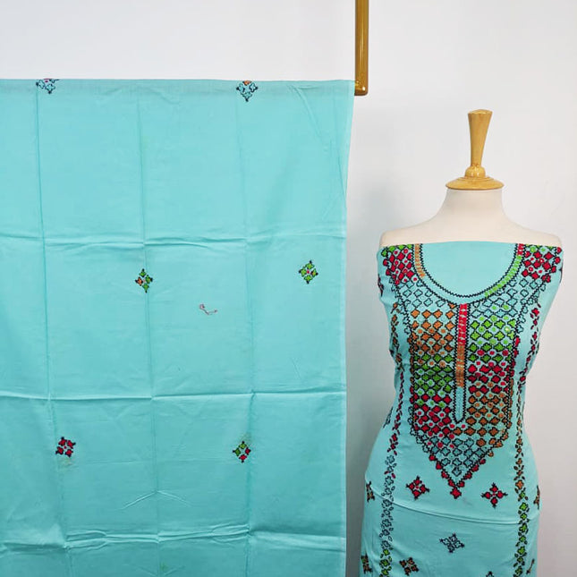 Fancy Handmade Balochi Tanka + Mirror Work Lawn 3Pc Unstitched