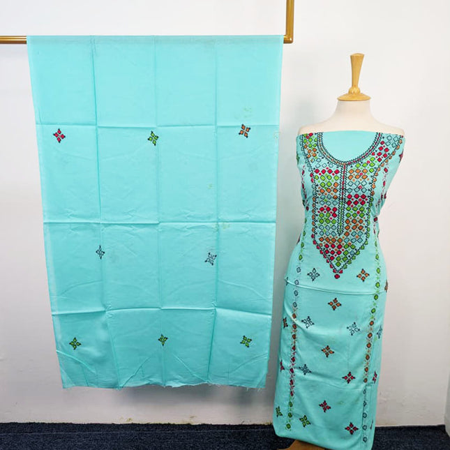 Fancy Handmade Balochi Tanka + Mirror Work Lawn 3Pc Unstitched