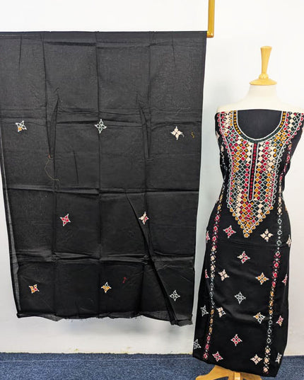 Fancy Handmade Balochi Tanka + Mirror Work Lawn 3Pc Unstitched