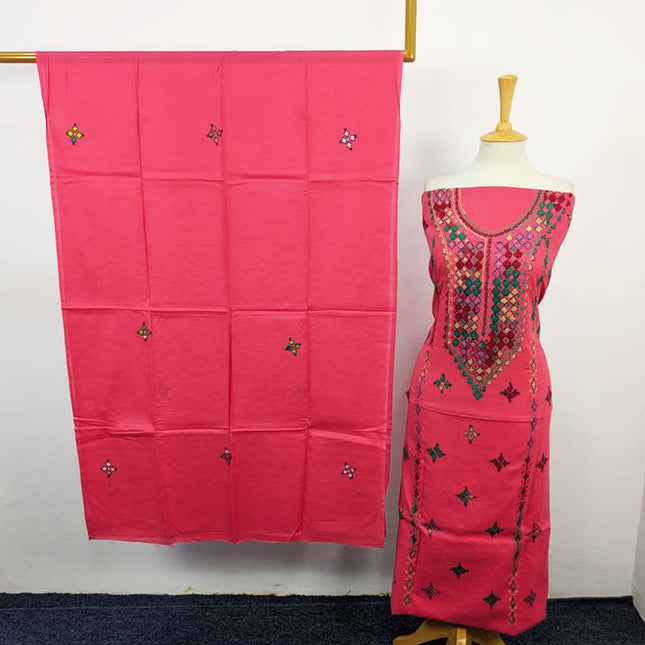 Fancy Handmade Balochi Tanka + Mirror Work Lawn 3Pc Unstitched