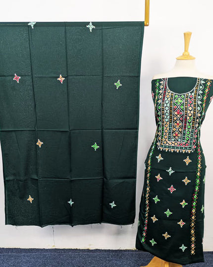 Lawn with Handmade Balochi Tanka + Mirror Work 3Pc Unstitched