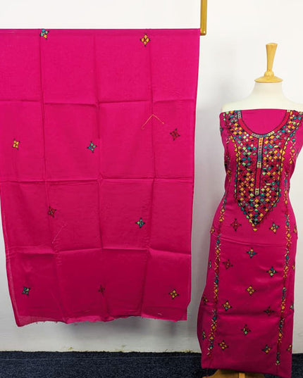 Fancy Handmade Balochi Tanka + Mirror Work Lawn 3Pc Unstitched