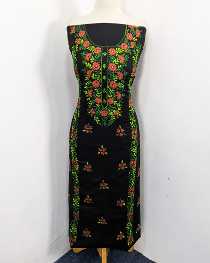 Lawn with Handmade Multicolor Pakka Tanka + Mirror Work 3Pc Unstitched