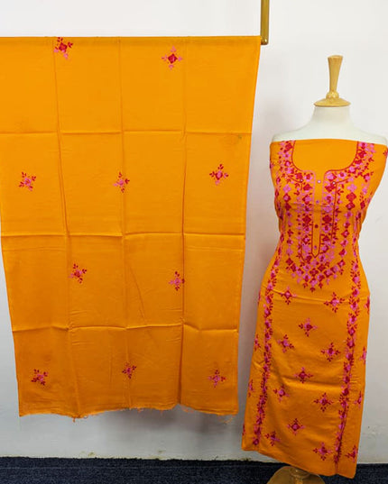 Handmade Multicolor Pakka Tanka + Mirror Work Lawn 3Pc Unstitched