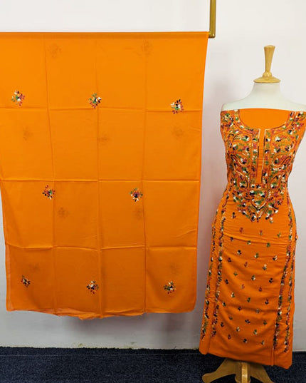 Fancy Handmade Multicolor Pakka Tanka + Mirror Work Lawn 3Pc Unstitched