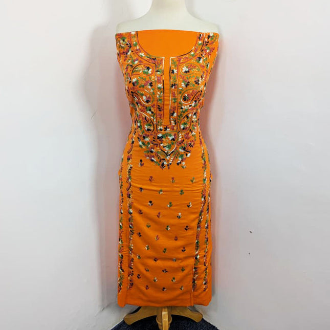 Fancy Handmade Multicolor Pakka Tanka + Mirror Work Lawn 3Pc Unstitched