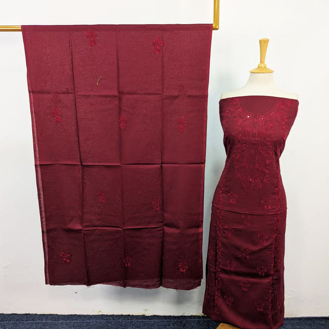 Fancy Handmade Pakka Tanka + Mirror Work Lawn 3Pc Unstitched