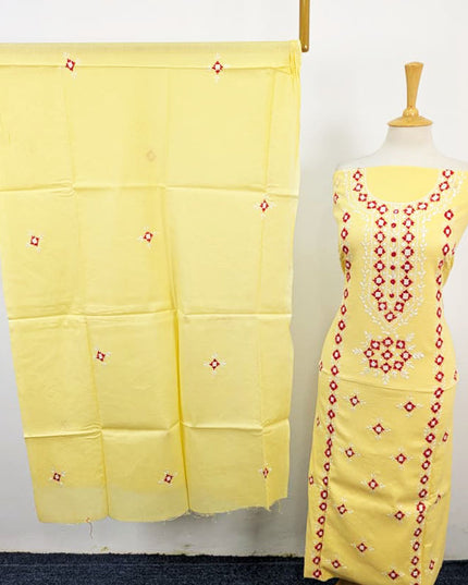 Handmade Gala Style Pakka Tanka Work Lawn 3Pc Unstitched