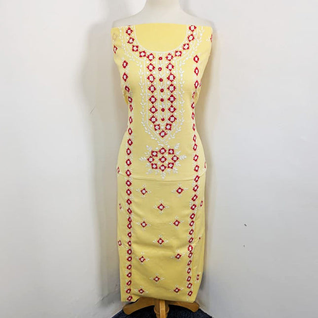 Handmade Gala Style Pakka Tanka Work Lawn 3Pc Unstitched