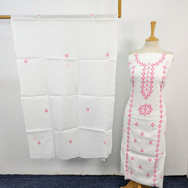 Handmade Gala Style Pakka Tanka Work Lawn 3Pc Unstitched