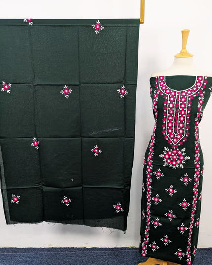Handmade Gala Style Pakka Tanka Work Lawn 3Pc Unstitched