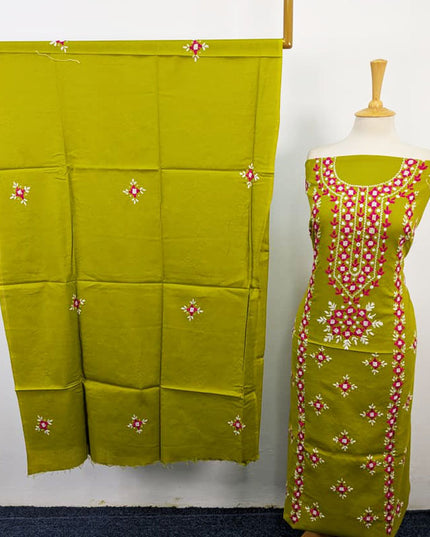Handmade Gala Style Pakka Tanka Work Lawn 3Pc Unstitched