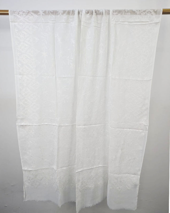 Crinkle Chiffon with Pakka Tanka + Georgette Jaal Work Dyeable Dupatta