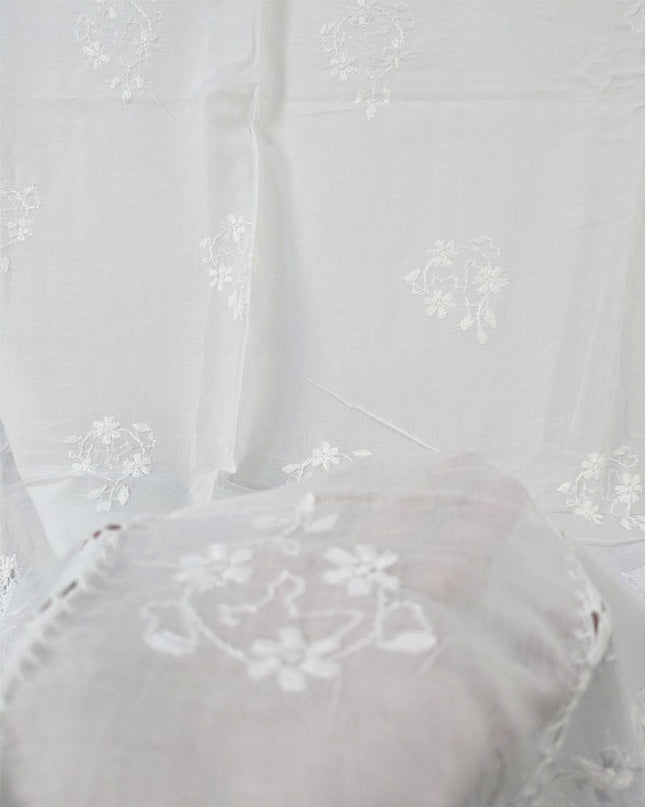 Fancy Dyeable Lawn with Pakka Tanka + Tarkashi Jaal Work Dupatta