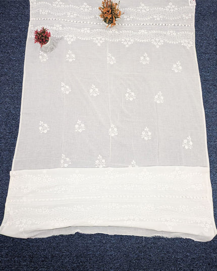 Handmade Pakka Tanka + Tarkashi Jaal Work Dyeable Lawn Dupatta