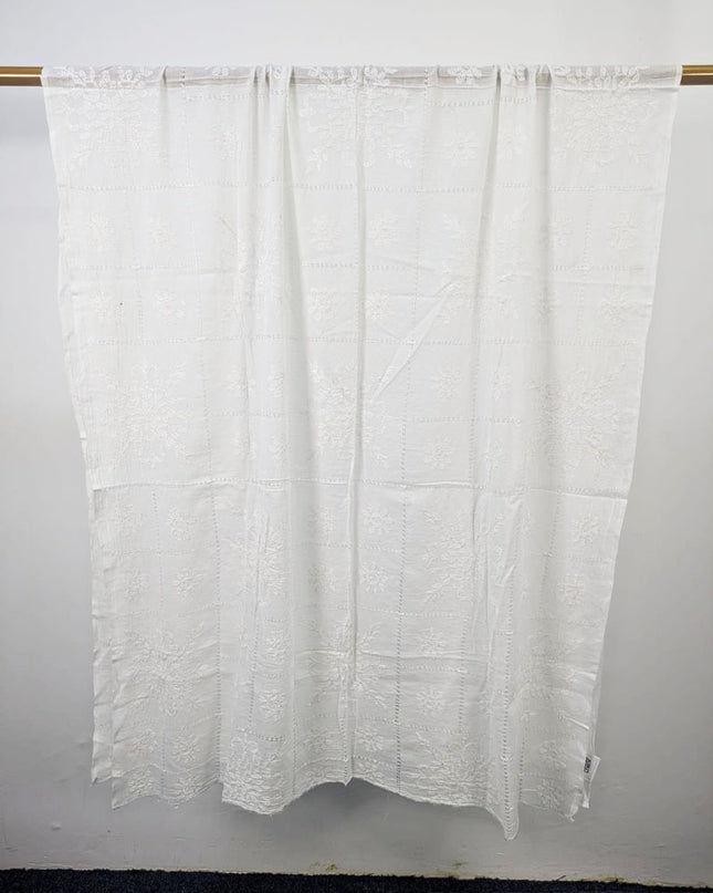 Dyeable Lawn with Shadow, Chikankari + Tarkashi Jaal Work Dupatta