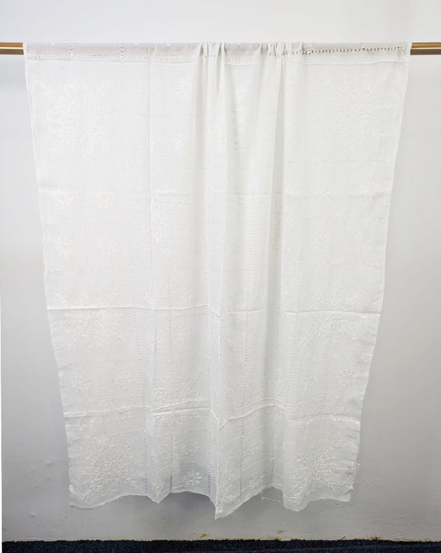 Dyeable Lawn with Shadow, Chikankari + Tarkashi Jaal Work Dupatta