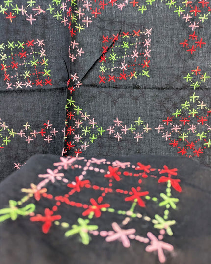 Fancy Handmade Multicolor Pakka Tanka Work Lawn Dupatta